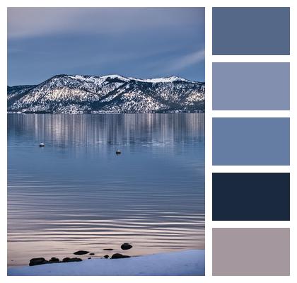 Winter Lake Tahoe California Image